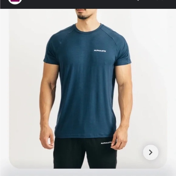 Alphalete | Men's Performance Fit Blue T-shirt sz M - Picture 2 of 15